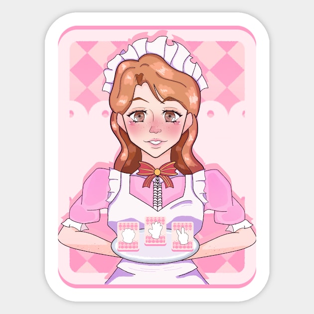 Maid Mikoko Sticker by RainbowGamer99